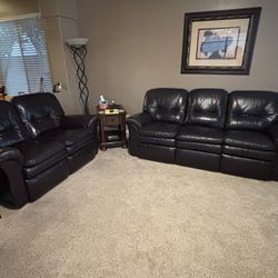 LaZBoy Leather Sofa And Loveseat Set *Must See*