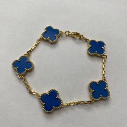 Van Cleef Bracelet Blue And Gold