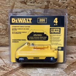 DEWALT 20V MAX Compact Lithium-Ion 4.0Ah Battery Pack