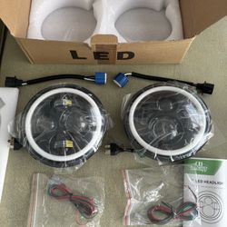 Colight 2PCS 7 Inch Round Black High Low Beam with DRL Led Headlights for 1(contact info removed) Jeep Wrangler JK/TJ/LJ