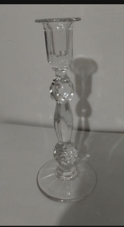 SINGLE CRYSTAL CANDLESTICK 10" - C194