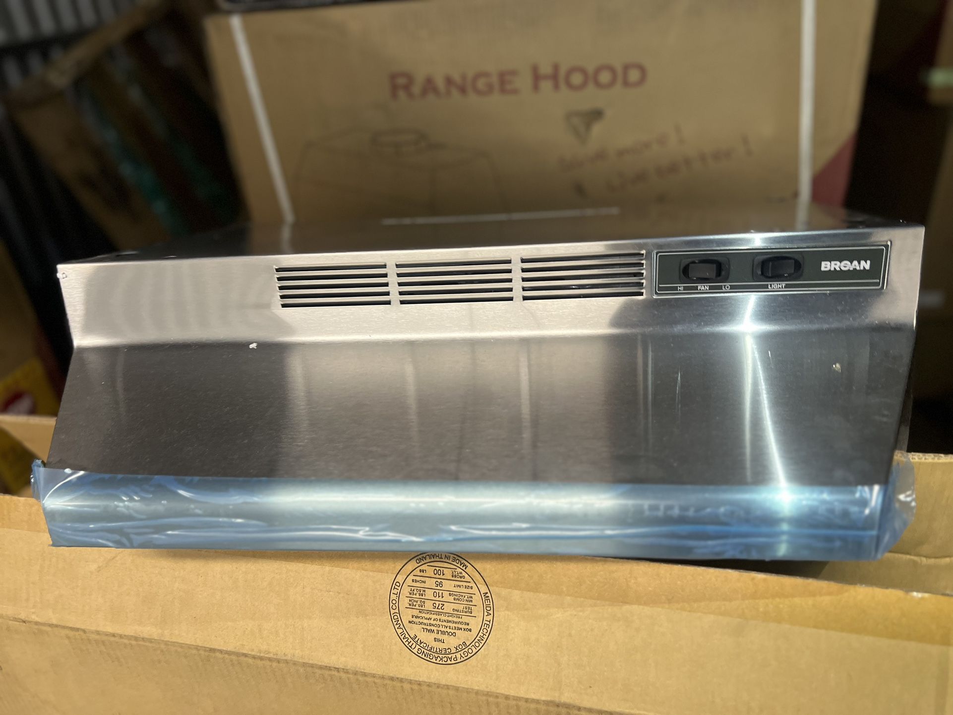Range Hood Insert 24 inch,Stainless Steel Kitchen Vent