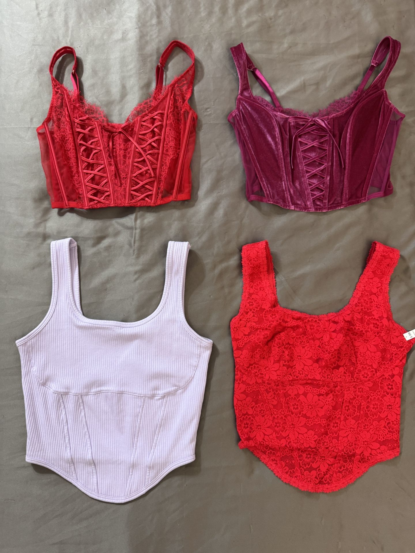 Bundle Of 4 Victorias Secret Corset Tops BRAND NEW - Size: Small DD