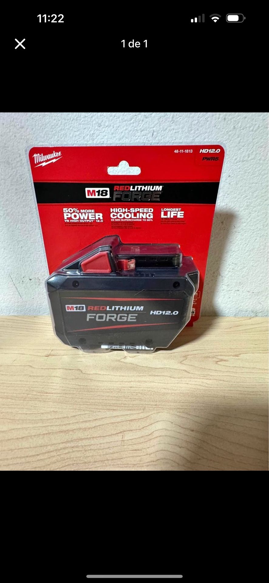 M18 12 Red Lithium Forge Battery!!!!!