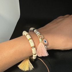 Bracelets with Evil Eye Set!
