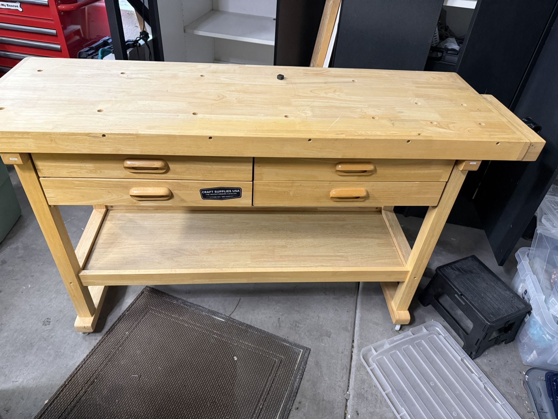 US General 60”x20” Rolling Workbench 