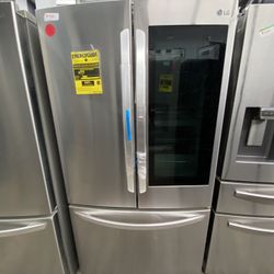 LG French Door Instaview Stainless Steel Refrigerator Open Box