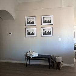 Farmhouse Black Dining Bench