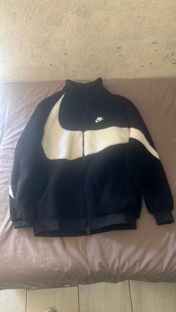 Nike big swoosh reversible jacket black and white