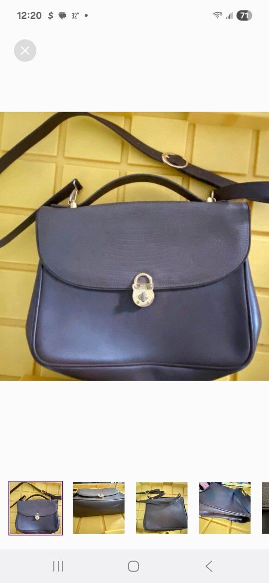 Mark Cross Black Leather Women's Shoulder Bag