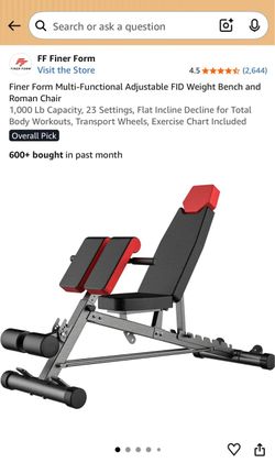 Multi fictional fitness bench