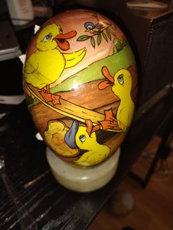 German Paper Mache Duck Egg 