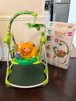 Safari baby bouncer jumper!