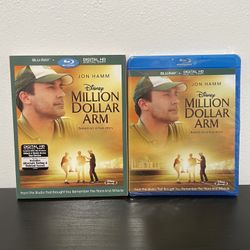 Million Dollar Arm Blu Ray NEW SEALED w/ SlipCover Disney Baseball Movie 2011