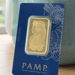 1 oz Gold Bar - PAMP Lady Fortuna VERISCAN™ (In Assay)