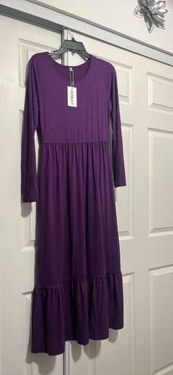 Long Purple Dress 