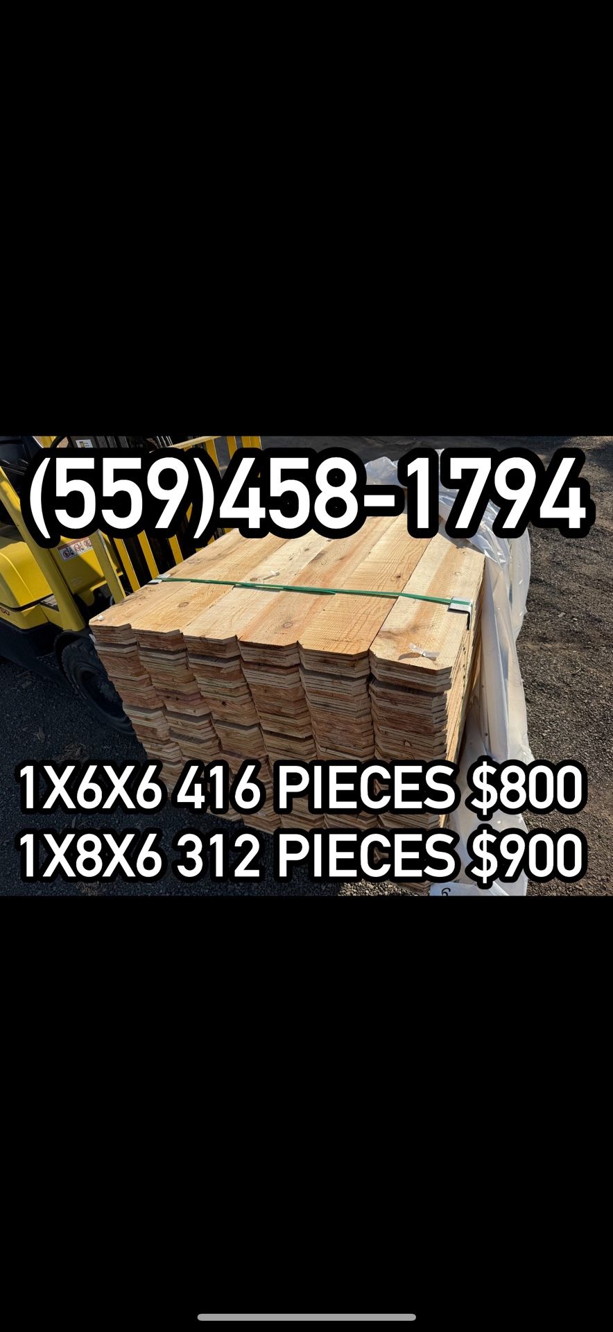 Cedar Fence Pickets Wood Lumber