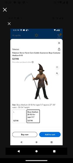 Boys Size 5/6  Goblin Costume