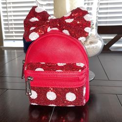 LOUNGFLY MINI BAG FOR BELT DISNEY MINNIE MOUSE NEW WITH TAGS