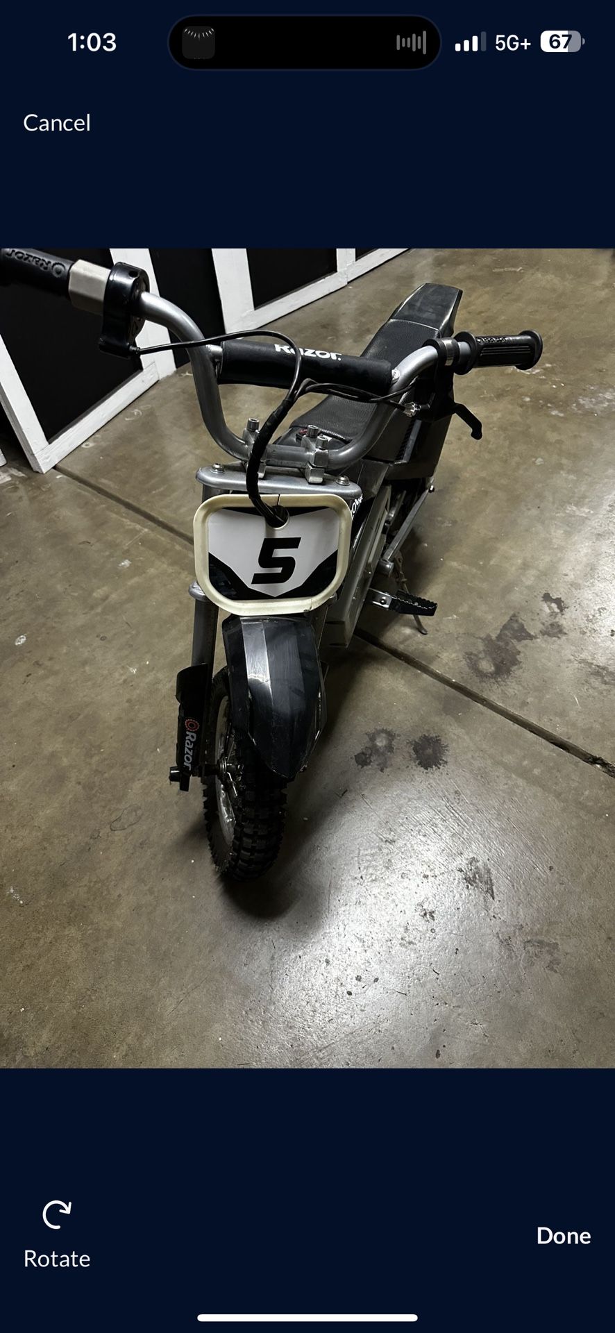 Razor Electric kids Dirt Bike MX350 $150