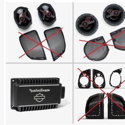 Harley-Davidson Rockford Fosgate Stage III 4-Speaker Audio Kit