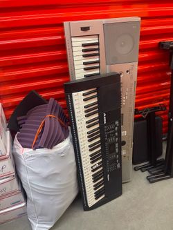Piano and stands(NOT FREE-$$MAKE AN OFFER$$)