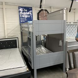 New Bunk Bed Wht Matress For $480