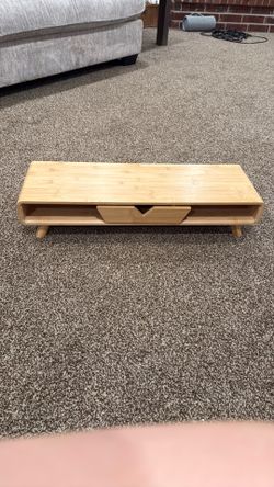 Bamboo monitor stand
