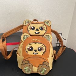 LOUNGELY STARWARS EWOK Backpack & Wallet