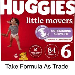 Huggies Size 6 Little Moves Diapers Pañales 
