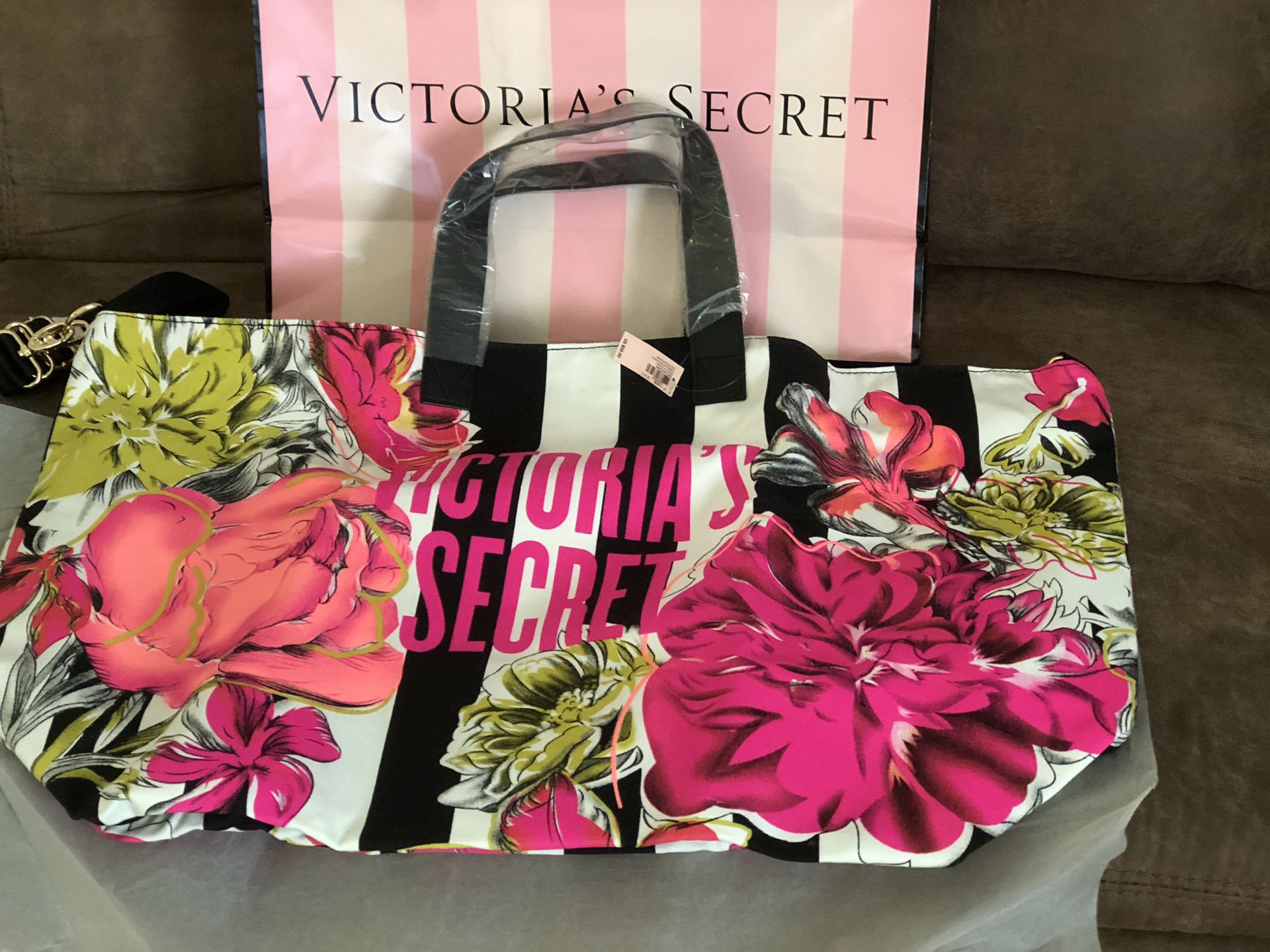 Victoria's Secret Flower Tote Bags