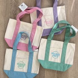 Trader Joe’s mini pastel tote bag