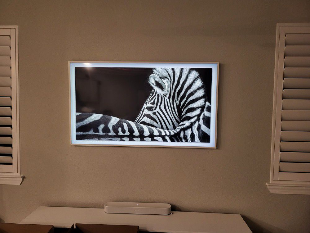 Samsung 65" artwork framed TV