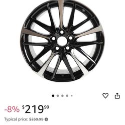 New 19" 19x8 19 Inch Premium Aluminum Alloy Wheel Rim Fit For Toyota Camry XSE 2018 2019 2020 2021 Machined Black OEM Design Replacement Rim