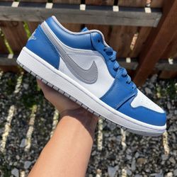 Jordan 1 Low True Blue (Size 5Y, 5.5Y, 6.5Y, 7Y, 9.5, 11)