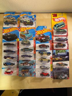 Hot Wheels Lot of 22 - Target Red Edition Mazda RX-3, Neon Speeders, The Hot Ones & Mainlines