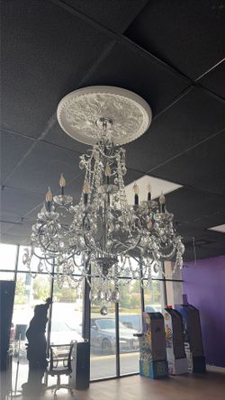 Grand Chandelier with LED light bulbs