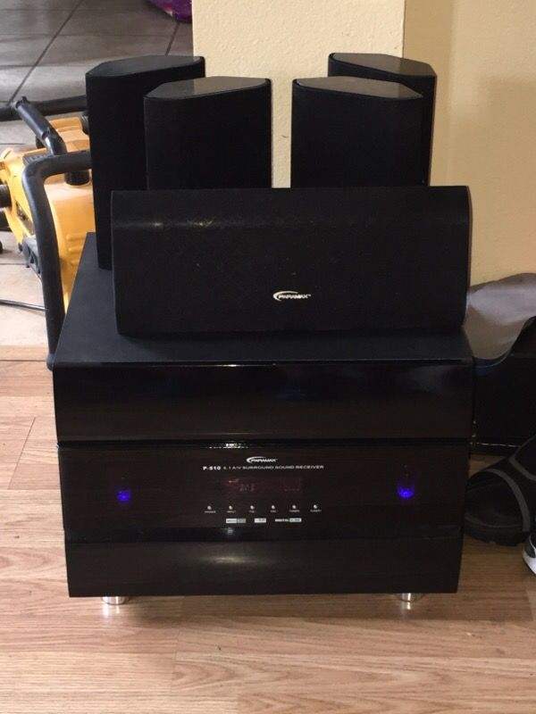 PARAMAX P-510 2000 watts 5.1 A/V Surround Sound Receiver Home Theater Audio System