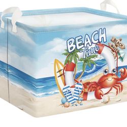 🏖️ Beach Animal Kid Storage Basket (unopened) 