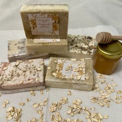 Handmade Oatmeal and Chamomile  Goat milk soaps