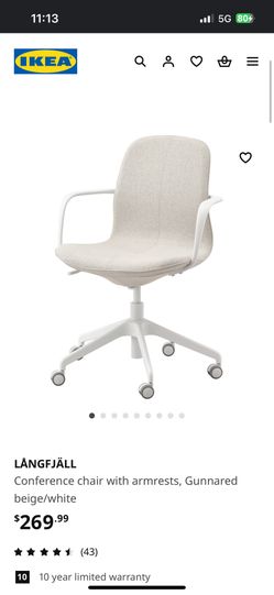 IKEA LANGFJALL Chair with armrests Office chair