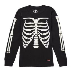 Supreme Bone Hanes Thermal Black