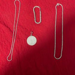Solid Silver Rope Chain/Bracelet 