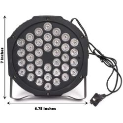 Multicolor RGB 36 LED Spotlight Sound Activated Strobe Flash Light Remote Control Party Events Decorations Supplies