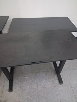 Black Height-Adjustable Standing Desk