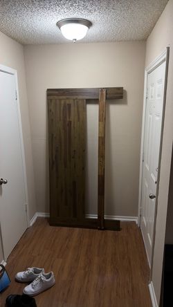 Rustic Wood Headboard