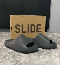 Size 10 worn once Adidas Yeezy Slides Slate Grey