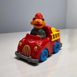 Playskool Sesame Street 1981 Ernies Fire Truck Diecast Muppets Toy