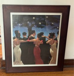 Framed Print of Waltzers by Jack Vettriano - 25 ½x1x29 ½”