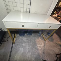 White Vanity Desk